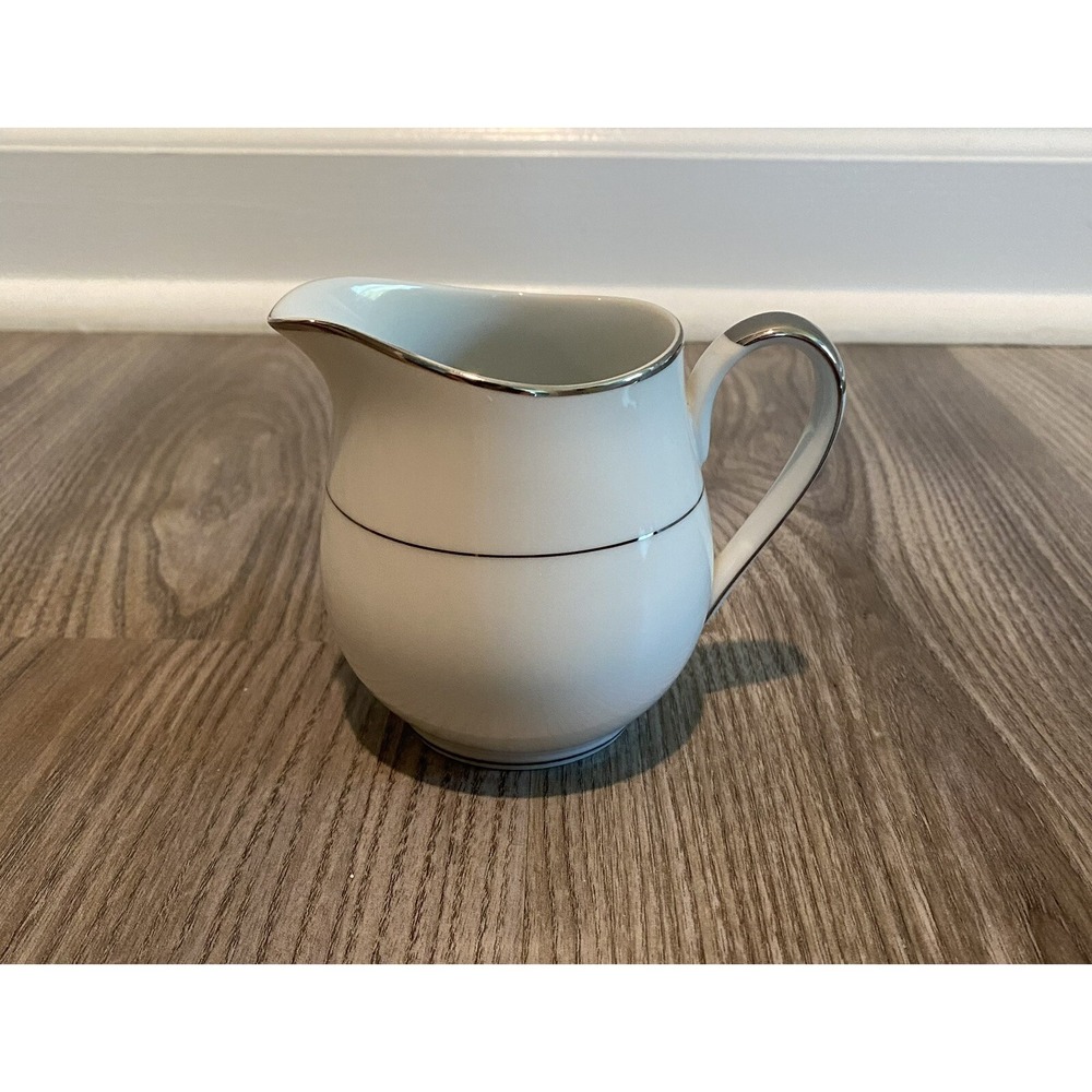 Mikasa Citation Creamer 7oz Fine China Silver Trim Japan